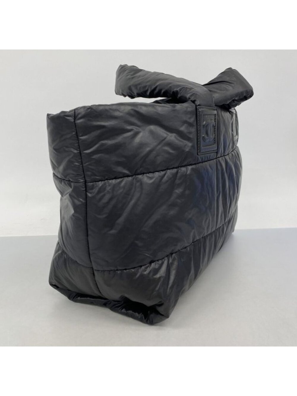 Chanel Tote Coco Cocoon Nylon Black Silver - Picture 2 of 10
